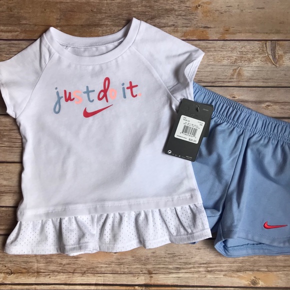 Nike Other - {Nike} 2-Piece T-Shirt & Short Set Size 24 Mth NWT